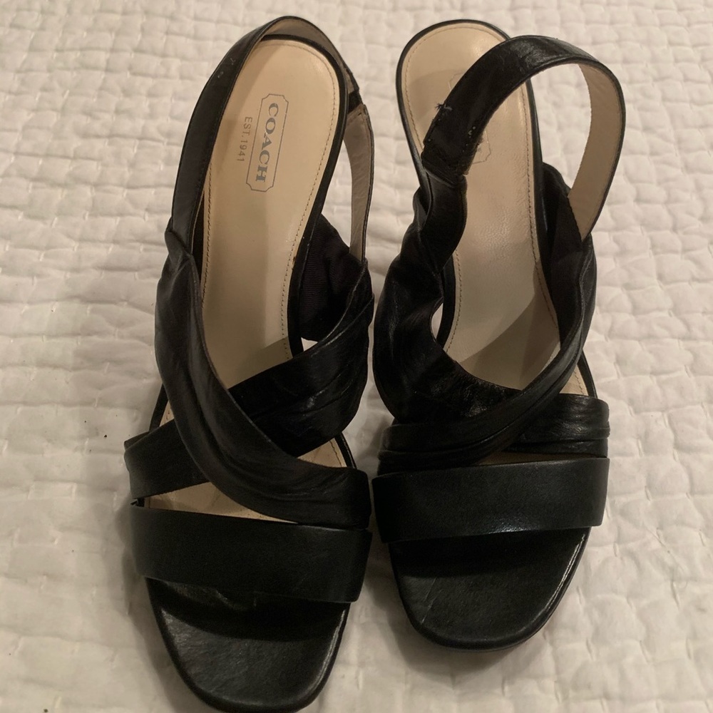 Coach high heels sandals